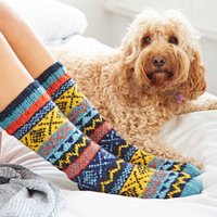 Woollen Fairisle Socks S M