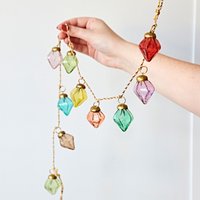 Paper High Mirai Pendent Coloured Reclaimed Glass Bauble Garland