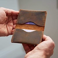 Buffalo Leather Card Wallet