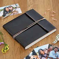 Large Coloured Distressed Leather 3 String Photo Album