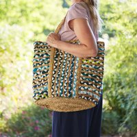 Recycled Cotton & Jute Tote Bag