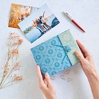 Small Sari Fabric Photo Album
