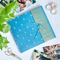 Large Sari Fabric Photo Album