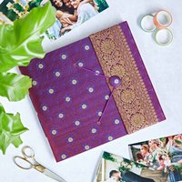 Large Sari Fabric Photo Album