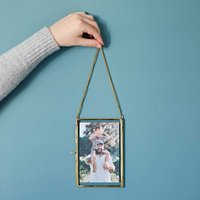 Dia Reclaimed Glass Hanging Photo Frame