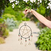 Paper High Iron Star & Bells Wind Chime in Gold