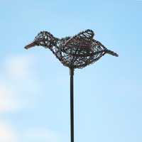 Wire Duck Garden Stake Decoration
