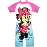 Disney Girl's Minnie Mouse Rainbow Surfsuit in Blue | Size: 18-24 m