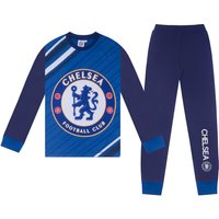 Chelsea FC Boy's Kids Sublimation Long Pyjamas in Royal | Size: 13-14 Years