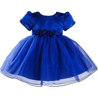 Cinda Girl's Sequin Party Dress in Dark Blue | Size: 2-3 Years