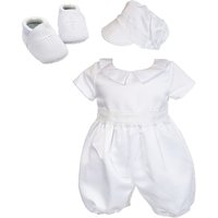 Satin Christening Romper Set m