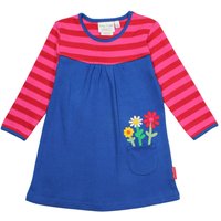Toby Tiger Girl's Floral Applique Long-Sleeved Dress | Size: 5-6 Years