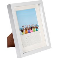 8x10" 3D Box Photo Frame 5x7" Ivory