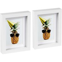 5" x 7" 3D Box Photo Frames 4" x 6" Mount Pack 2