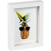 5" x 7" 3D Box Photo Frame 4" x 6" Mount Ivory