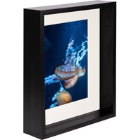 8" x 10" 3D Deep Box Photo Frame 5" x 7" Mount Ivory