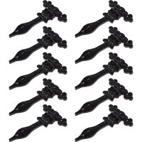 Hammer and Tongs Ornate T-Hinge - W155mm - Black - Pack of 10 | Size: 10000mm x 520mm