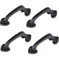 Hammer and Tongs Rustic Arrowhead Door Handle - H100mm - Black - Pack of 4 | Size: 10000mm x 520mm