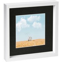 10" x 10" White 3D Box Photo Frame 6" x 6" Mount