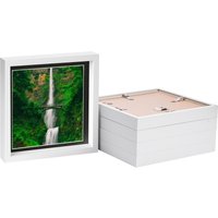 Nicola Spring 10" x 10" White 3D Box Photo Frames - 8" x 8" Mount - Pack of 5 in Black
