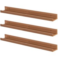 6x Floating 57cm Picture Ledge Shelves Wall Mounted Display Shelf