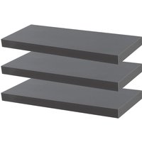 6x 60cm Floating Wall Shelves Wall Mountable Storage & Display 6x 60 cm