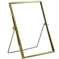 Nicola Spring 5x Standing Metal Photo Frames - 5" x 7" Picture Display Poster Frame in Gold