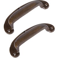 Hammer and Tongs Wide Lipped Cabinet Drawer Pull - W130mm x H50mm - Pack of 2 in Gold | Size: 1000mm x 500mm