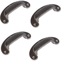 Hammer and Tongs Wide Lipped Cabinet Drawer Pull - W95mm x H40mm - Pack of 4 in Grey | Size: 1000mm x 500mm
