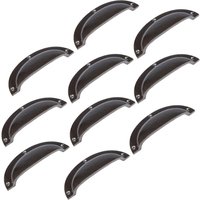 Hammer and Tongs Curved Cabinet Drawer Pull - W130mm x H50mm - Pack of 10 in Grey | Size: 1000mm x 500mm