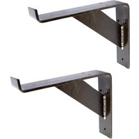 Hammer and Tongs Gallows Style Scaffold Board Shelf Bracket - D240mm - Pack of 2 in Grey | Size: 1000mm x 1000mm
