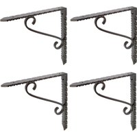 Notched Scroll Iron Shelf Bracket D205mm Pack 4 1000mm x 1000mm