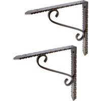 Notched Scroll Iron Shelf Bracket D205mm Pack 2 1000mm x 1000mm