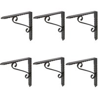 Notched Scroll Iron Shelf Bracket D150mm Pack 6 1000mm x 1000mm