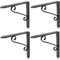 Notched Scroll Iron Shelf Bracket D150mm Pack 4 1000mm x 1000mm
