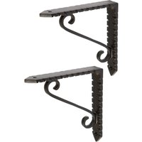 Notched Scroll Iron Shelf Bracket D105mm Pack 2 1000mm x 1000mm