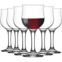 LAV Nevakar White Wine Glasses - 200ml - Clear - Pack of 6