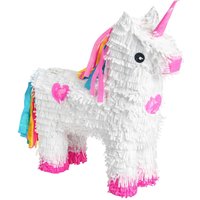 Fax Potato Pinatas Unicorn Cardboard Pinata White