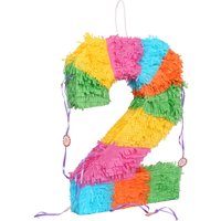 Fax Potato Pinatas Number 2 Cardboard Pinata - W35cm x D7.5cm x H50cm - Multi