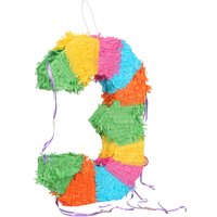 Fax Potato Pinatas Number 3 Cardboard Pinata - W35cm x D7.5cm x H50cm - Multi
