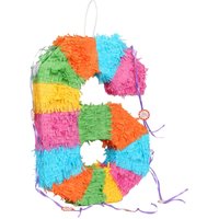 Fax Potato Pinatas Number 6 Cardboard Pinata - W35cm x D7.5cm x H50cm - Multi