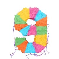 Fax Potato Pinatas Number 9 Cardboard Pinata - W35cm x D7.5cm x H50cm - Multi