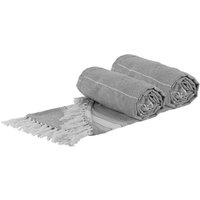 Round Turkish 100% Cotton Soft Large Lightweight Beach Towel 190cm Pack 2