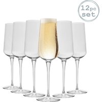 Bormioli Rocco Inalto Uno Champagne Flutes - 285ml - Pack of 12 in Clear