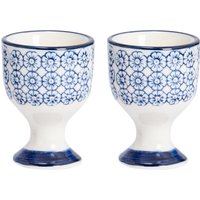 Hand Printed Egg Cups 5.5cm Pack 2