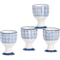 Hand Printed Egg Cups 5.5cm Pack 4