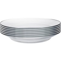 Duralex Lys Glass Soup Plates Dishes - 230mm - Pack of 12 in Clear
