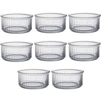 Duralex Oven Chef Glass Ramekins for Crème Brulee, Desserts - 10cm - Pack of 8 in Clear