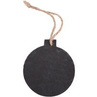 Slate Christmas Tree Decoration 7 x 8cm Bauble x 8 cm