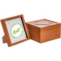 3D Box Photo Frames 8 x 8" Pack 5 Dark